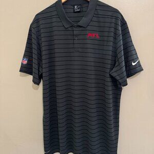 Atlanta Falcons Nike NFL On-Field Dri-Fit Team Issue Striped Polo Shirt Mens 2XL